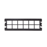 Placa acopladora vacía para Distribuidor de Fibra Óptica LP-ODF-8024, acepta 12 acopladores SC simplex o 12 acopladores LC Duplex, color negro