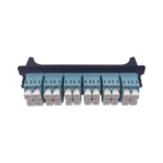 Placa acopladora para Distribuidor de Fibra Óptica LP-ODF-8024, incluye 12 acopladores LC Duplex Para fibra Multimodo