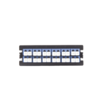 Placa acopladora para Distribuidor de Fibra Óptica LP-ODF-8024, incluye 12 acopladores LC Duplex Para fibra Monomodo