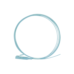 Pigtail de Fibra Óptica Simplex LC, PVC, OM4 50/125, Aqua, 1 metro