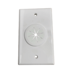 Placa de Pared, con Orificio y Grommet, Ideal para pasar cables