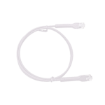 Mini Patch Cord Cat6 Ultra Slim 1.5 m Blanco – Ahorra Espacio sin Organizadores, con Bota Flexible