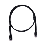 Mini Patch Cord Cat6 Ultra Slim 3 m Negro – Ahorra Espacio sin Organizadores, con Bota Flexible