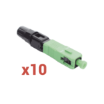 Conector Mecánico de Instalación en Campo, Monomodo FC/APC, Pre-pulido, Re-terminable (Paquete con 10 conectores)