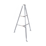 Montaje de tripie para exterior, altura total del tripie 1.52 m. Compatible con mástiles de hasta 3 m de largo 1  1/4 a 2" de diámetro