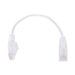 Cable de Parcheo Slim UTP Cat6 - 20 cm Blanco Diámetro Reducido (28 AWG)