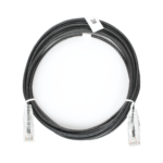 Cable de Parcheo Slim UTP Cat6 - 3 m Negro Diámetro Reducido (28 AWG)