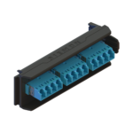 Placa Acopladora LightVerse, 6 Conectores Dúplex LC/UPC, Acepta hasta 12 fibras Monomodo  (No Shuttered)