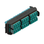 Placa Acopladora LightVerse, 12 Conectores Dúplex LC/UPC, Acepta hasta 24 fibras Multimodo OM3 y OM4  (No Shuttered)