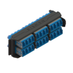 Placa Acopladora LightVerse, 12 Conectores Dúplex LC/UPC, Acepta hasta 24 fibras Monomodo (No Shuttered)