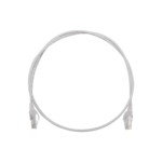 Patch Cord MC6 Modular Cat6 UTP, CM/LS0H, 3ft, Color Blanco, Diámetro Reducido (28AWG)