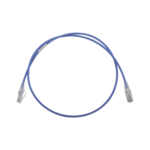 Patch Cord MC6 Modular Cat6 UTP, CM/LS0H, 3ft, Color Azul, Diámetro Reducido (28AWG)
