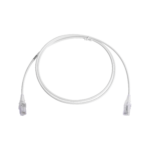 Patch Cord MC6 Modular Cat6 UTP, CM/LS0H, 5ft, Color Blanco, Diámetro Reducido (28AWG)