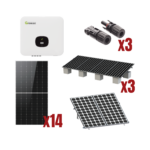Kit Solar Interconexion  / 8kW  220Vca / Inversor GROWATT / Montaje Incluido