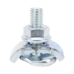 Kit 1 versión light para unir tramos de charola MallaFils, con acabado Electro Zinc