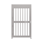 Puerta de Alta Seguridad de Cuerpo Completo Acabado en Acero Inoxidable