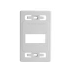 Placa de pared modular MAX, de 3 salidas, color blanco