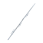 Antena base de 4 dipolos. Rango de frecuencia de 144 - 160 MHz y ganancia de 6/9 dBi omnidireccional/direccional.