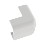 Conducto Portacables Superficial tipo Empalme Esquina Exterior Baja Tensión LD5, color Blanco de PVC Rígido de Cierre Rápido.