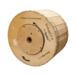 Carrete de 4 km de Fibra Óptica Aérea Mini Figura 8, G.652D, Monomodo de 12 Hilos, Exterior, Span 80, Loose Tube