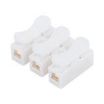 Conector tipo PUSH de 3 Contactos / Para una Conexión Rápida / Puentes de Cables