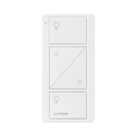 Control remoto PICO 3 botones encender/apagar, subir/bajar intensidad, color blanco, complemente con un atenuador Caseta, RA2, RadioRa2.