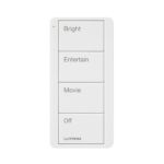 Control inalambrico PICO, 4 botones para con escenas ya predefinidas y grabado.
