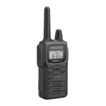 Radio portátil UHF 450-470 MHz, 2 W, 16 canales, Resistente a Golpes MIL-STD-810, manos libres VOX. Incluye antena, batería, cargador y clip