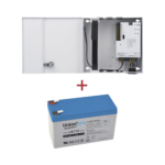 Kit / Fuente  regulada de 11 - 15 V @ 5A / Capacidad de respaldo / Modelo PL12DC5ABK + Batería incluida LK712