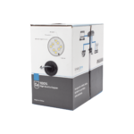 Bobina de cable de 305 m, ( 1000 ft ), Cat5e, alto desempeño, de color Gris, UL, para aplicaciones en video vigilancia, redes de datos. Uso Interior