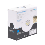 Bobina de cable de 100m, Cat5e, 24 AWG, color Gris, UL, para aplicaciones en videovigilancia, redes de datos. Uso Interior