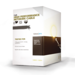 Cable Cat6+ CALIBRE 23, UTP, Intemperie con GEL DOBLE CHAQUETA, ETL, UL, color negro de 305 Metros, para Climas EXTREMOS