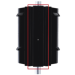 Accesorio para ocultar hueco entre detectores para serie SL de OPTEX