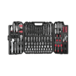 Juego de Herramientas con 144 piezas totales. Pulgadas + Milimétricas. Presentación Maletín.