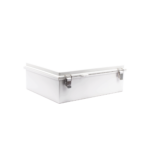 Gabinete de Plástico ABS, Uso en Intemperie IP66 (350 x 460 x 160 mm) Cierre por Broche Inoxidable y Permite Cerrado con Candado y Llave (Perno 5mm) No Incluido