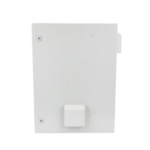 Gabinete Ventilado de Acero IP55 Uso en Exterior (600 x 800 x 300 mm) con Placa Trasera Interior Metálica y Compuerta Inferior Atornillable. Incluye Ventilador, Ventilas, filtros, Chapas y Llave T.