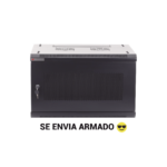 Gabinete PRECISION, Con Puerta de Cristal Templado, de 19in, 9UR, 450mm de Profundidad, Color Negro