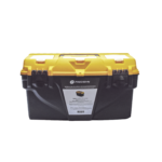 Caja Porta Herramientas 17", 44x26x23 cm Bicolor con Compartimientos para Tornillos.