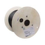 Bobina de Cable UTP de 4 Pares, PanNet, Para Exterior con Gel, Cat6 (23 AWG), Industrial para Climas Extremos, Color Negro, 305 m