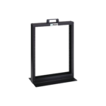 Rack de Dos Postes Estándar de 19 in, Rieles Numerados y Roscados #12-24, Fabricado en Aluminio, 13 Unidades de Rack, Color Negro