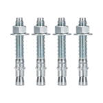 Kit de Anclaje a Piso, Para Rack de 2 o 4 Postes, Fabricado en Acero, 4 Piezas