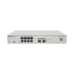 Switch Administrable PoE Capa 2 con 8 puertos Gigabit PoE 802.3af/at + 2 SFP para fibra 1Gb, gestión gratuita desde la nube, 125w