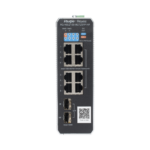 Switch Industrial PoE hasta , Ideal para temperaturas Extremas y protección contra descargas, 1 x PoE++ Port, 7 x PoE+ Ports, and 2 x SFP Uplink Ports