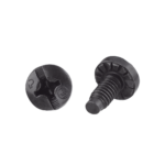 Tornillo de Unión a Tierra Con Formación de Rosca, #12-24 x 1/2, Color Negro, Bolsa de 100 Piezas