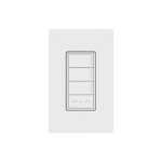 (RadioRa3) Botonera Sunnata Blanco 3 escenas y 2 botones subir/bajar para Radio RA3, programe escenas diferentes en cada botón.