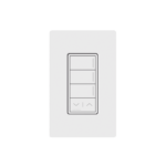 (RadioRa3) Botonera Sunnata Blanco 3 escenas y 2 botones subir/bajar para Radio RA3, programe escenas diferentes en cada botón.