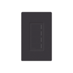 (RadioRa3) Botonera Sunnata Negro 3 escenas y 2 botones subir/bajar para Radio RA3, programe escenas diferentes en cada botón.