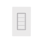 (RadioRa3) Botonera Sunnata Blanco 3 escenas y 2 botones subir/bajar para Radio RA3, programe escenas diferentes en cada botón.