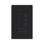 (RadioRa3) Botonera Sunnata Negro 3 escenas y 2 botones subir/bajar para Radio RA3, programe escenas diferentes en cada botón.