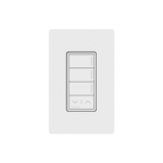 (RadioRa3) Botonera Sunnata Blanco 3 escenas y 2 botones subir/bajar para Radio RA3, programe escenas diferentes en cada botón.